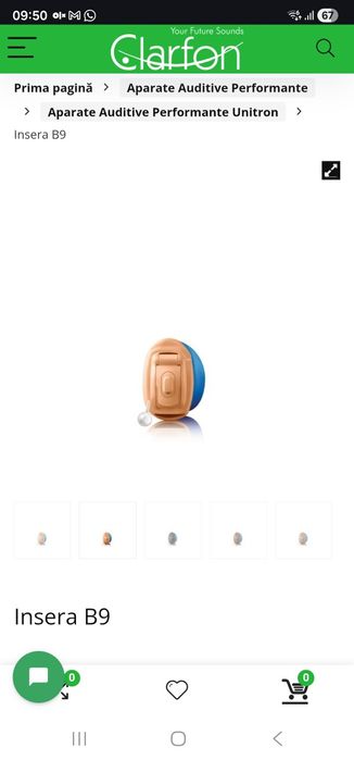 Set aparate auditive performante Clarfon Insera B9 Premium