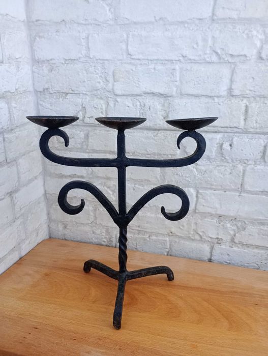 Стар свещник от ковано желязо 2 броя
