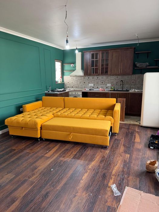 Vand Canapea in L NOUA, extensibila, cu lada de depozitare