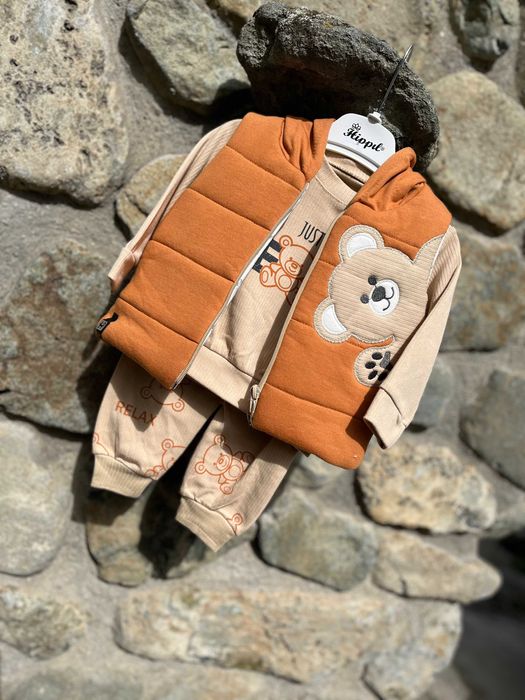 Комплект момче - 3 части с елек