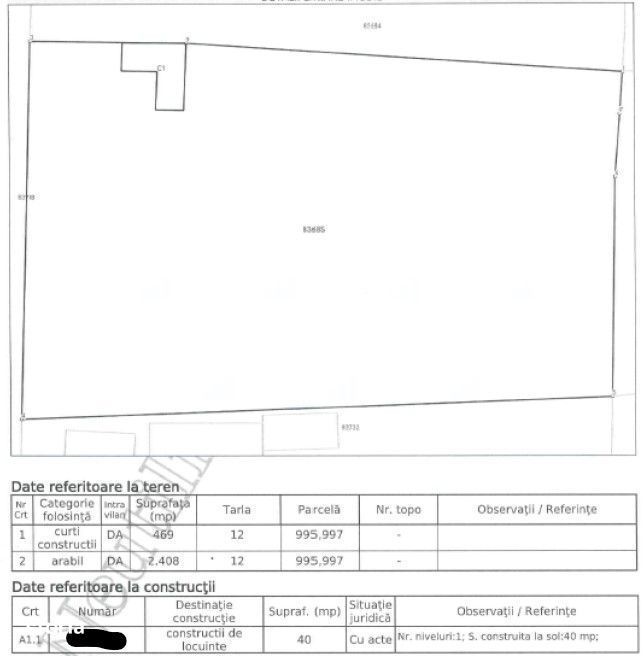 Casa si teren cota parte 6/16 Mihai Bravu; ID: R2565721