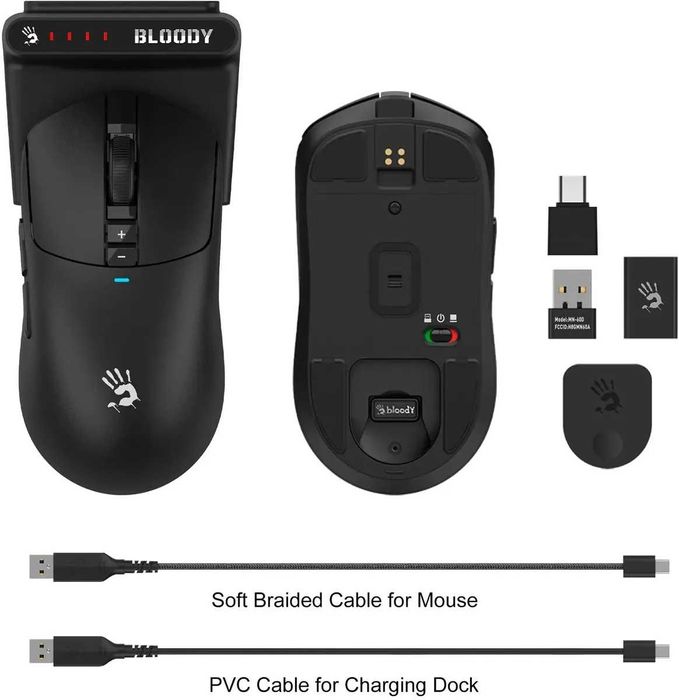 Беспроводная игровая мышь Bloody R72 PRO DUO BLACK ++