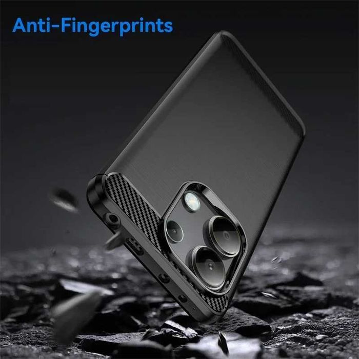 Xiaomi Redmi Note 13 / Note 13 Pro - Удароустойчив Кейс Гръб CARBON