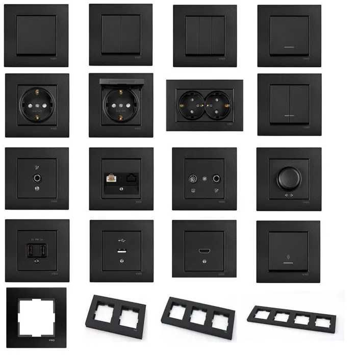 Viko Novella rangli Rozetka Viklyuchatellar  разетка викучатл рангли