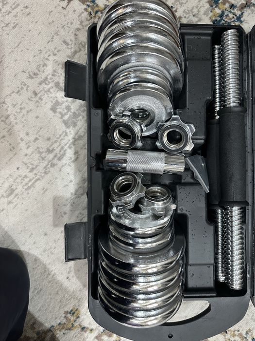 Gantel va shtanga (2in1) set - 15 kg, deyarli yangi