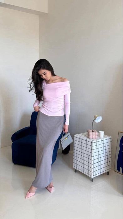 Лонгслив на одно плечо