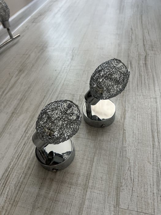 2 стенни лампи Nino MESH, G9, хром - комплект