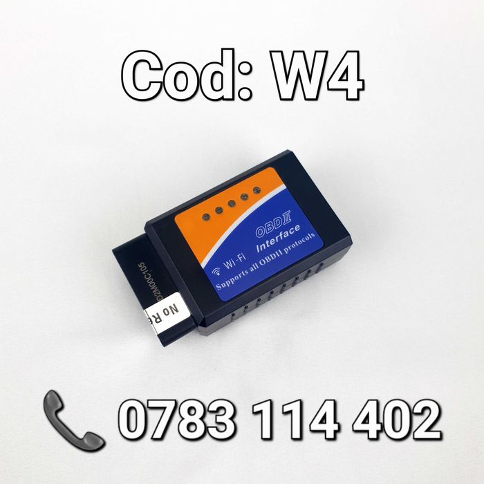 Interfata-Diagnoza Auto-IOS Sau Android-ELM327-Tester Portabil-Wifi-W4