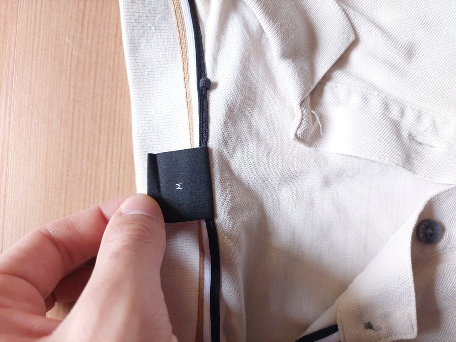 Бежова поло тениска Hugo Boss