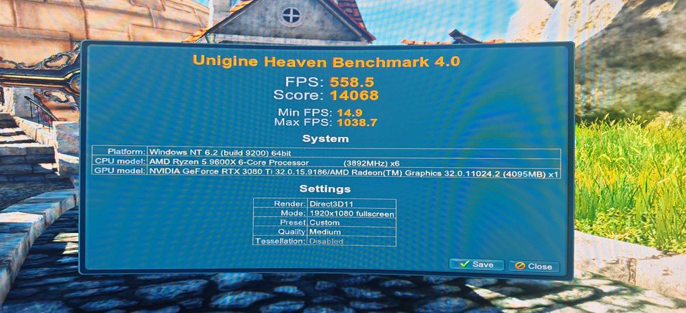 ТОП Гейм PC Ryzen 5 9600X/64Gb/1.5TB SSD/FE RTX 3080TI/WiFi&BT/Гаранци