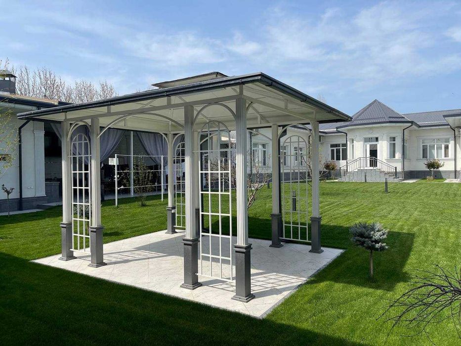 Металлоконструкция Навес беседка naves besedka