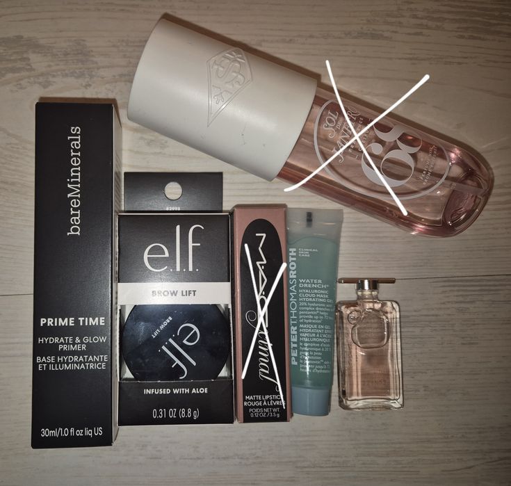 E.l.f., Lancome, Peter Thomas Roth, bareMinerals козметика