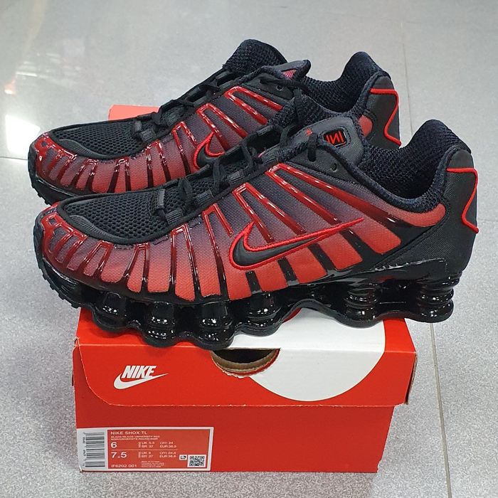NIKE  SHOX  TL - Black University red