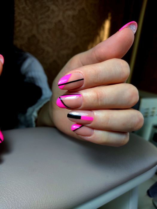 Маникюр комбинированный