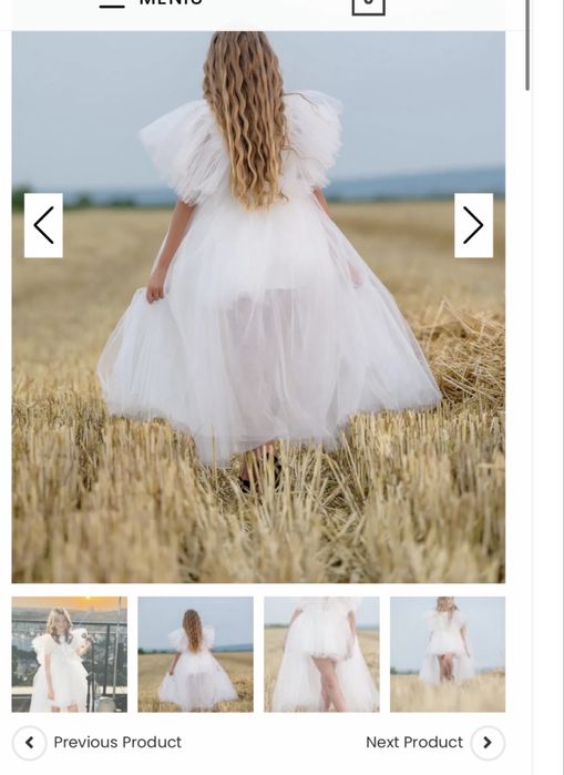 Rochie alba Mon Bebe