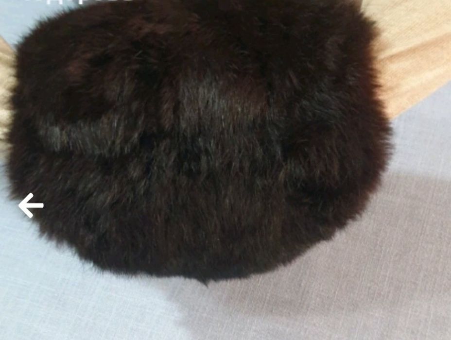 Аристократична ръкавица - маншон от естествена кожа