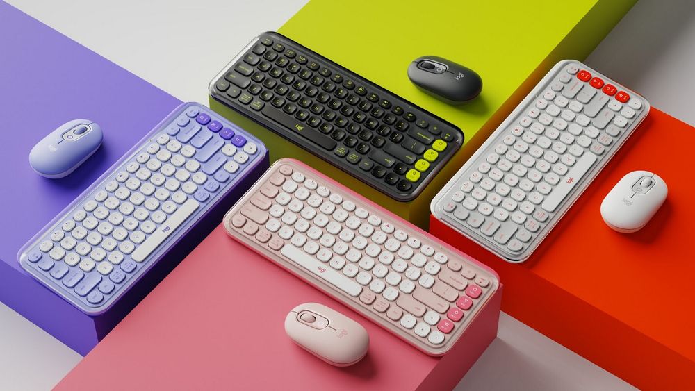 Logitech pop icon combo Беспроводная Клавиатура и мышка/мышь