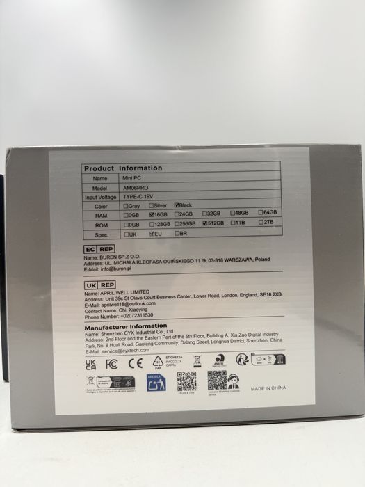 NiPoGi AM06 PRO Mini PC АMD Ryzen 7 7730U Sigilat Livram In Tara