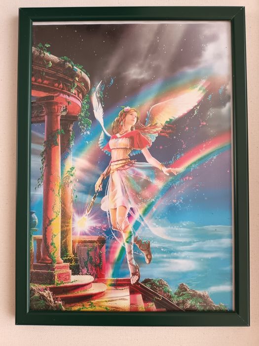 НОВ рамкиран принт на ангел, 32×23см, Спиди/лично предаване