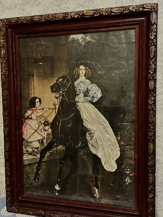 Картина "всадница" Брюллов