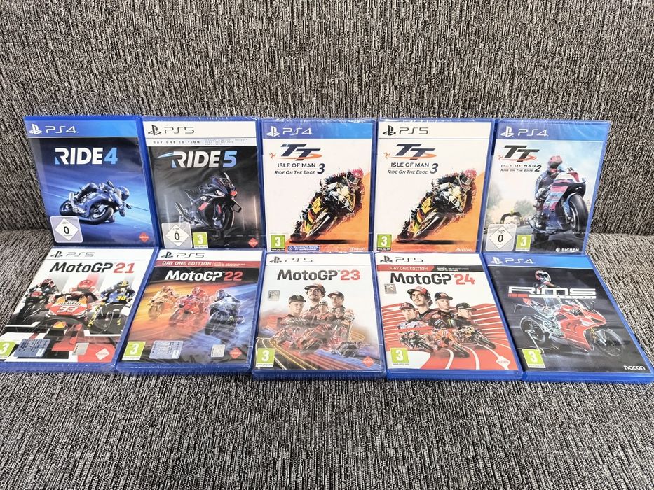 Ride 4 5 , TT isle of man 2 3,Rims, MotoGP 21 22 23 24 PS4 PS5