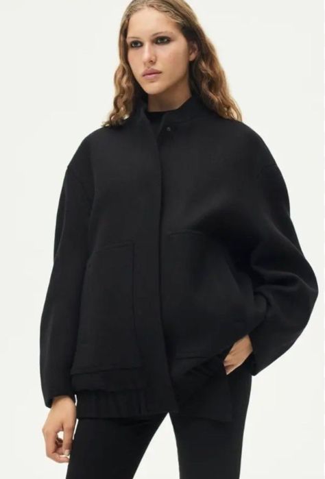 Черно бомпър яке Zara