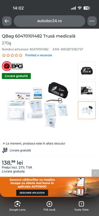 QBag Trusă medicală prim-ajutor