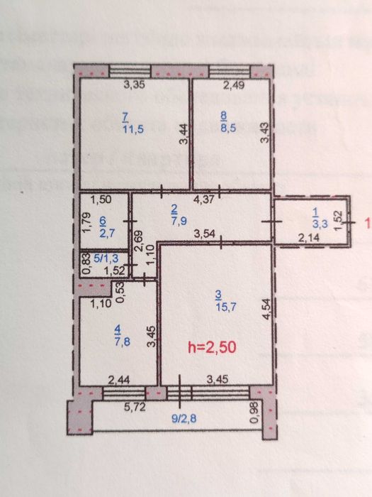 Продам 3-х комн квартиру
