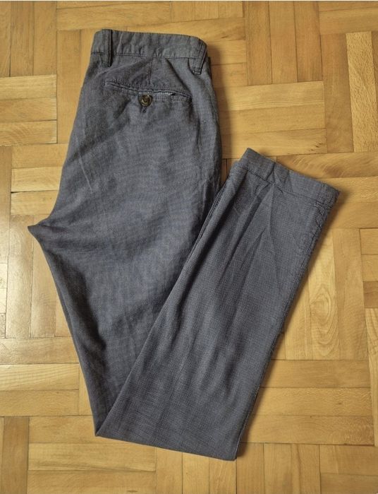 Pantaloni Premium Ted Baker Slim Fit, Din Bumbac Pur, Bărbați - 32L