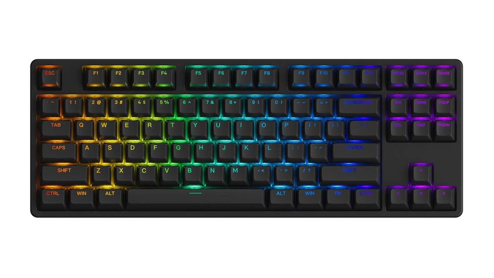 Механическая клавиатура Akko 5087 RGB (Желтые свичи / TKL)