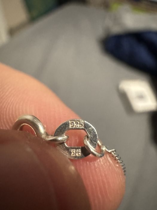 Сребърно колие сърце с циркони 925