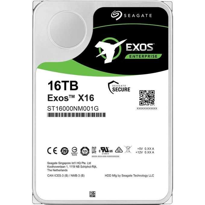 16TB Seagate Exos X16 (ST16000NM001G) – Висок клас Enterprise HDD за NAS