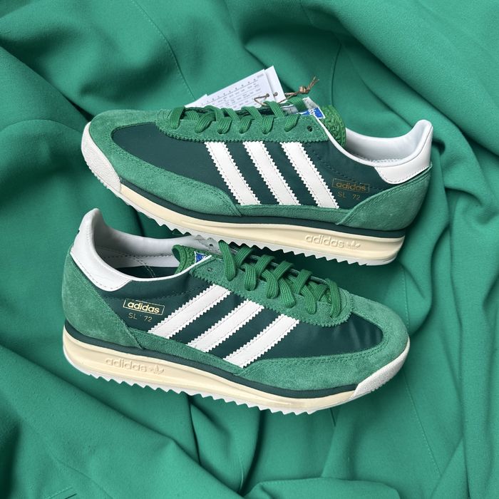 Pantofi Sport Adidas SL 72 RS Green Core White Verde Alb 100% original