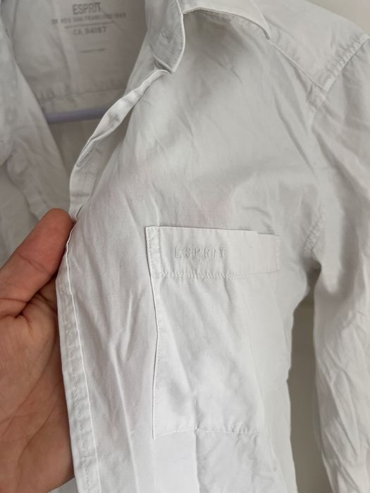 Camasa Esprit autentica, bumbac 100%,alba, size M