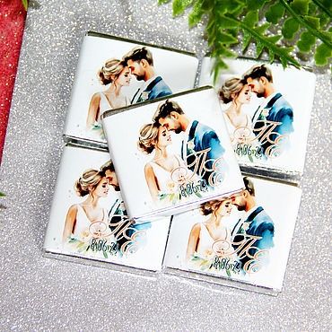 Праздничные шоколадки с фотографиями на заказ!