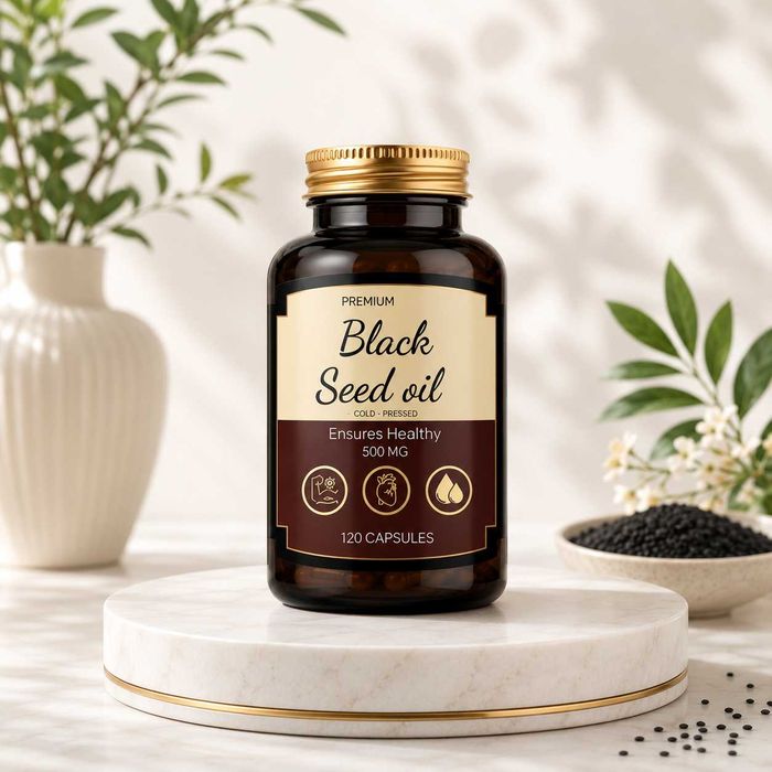 Qora Sedana Yog‘i (Black Seed Oil) 500 mg – Biologik faol qo‘shimcha