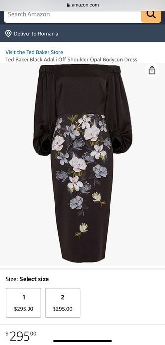 Rochie Ted Baker, size 0, noua cu eticheta