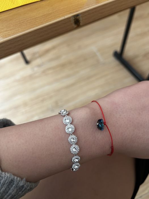 Сребърна гривна Swarovski