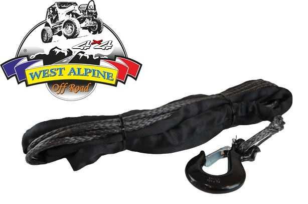 Plasma sintetica troliu auto - Sufa cu carlig pentru troliu 8mm X 18m