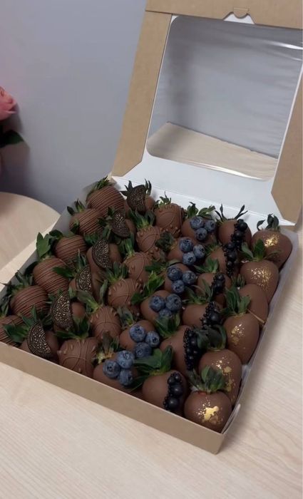 Подарки sovgalar клубника в шоколаде