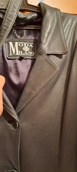 Плащ кожаный женский