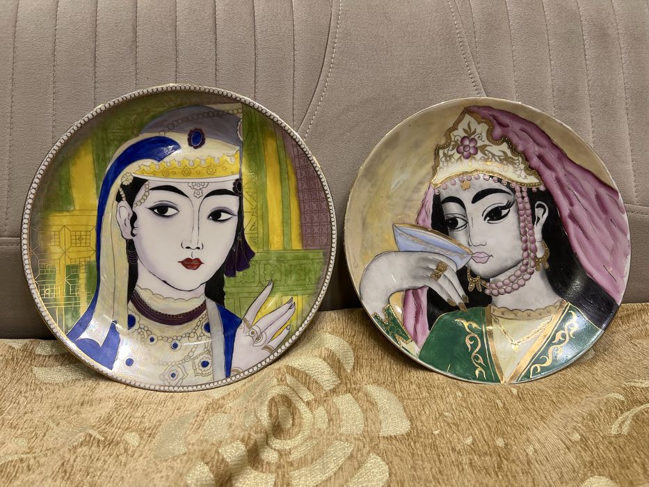 Тарелки живопись . Красота . Сср