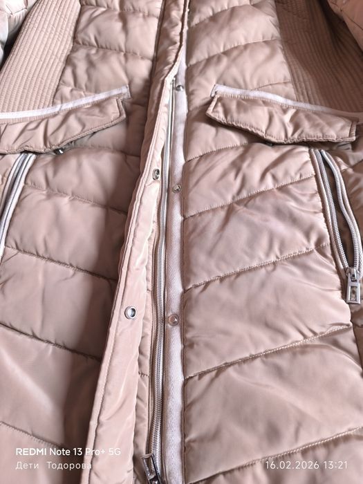 Продавам ново марково,зимно,бежово яке Tom Tailor.