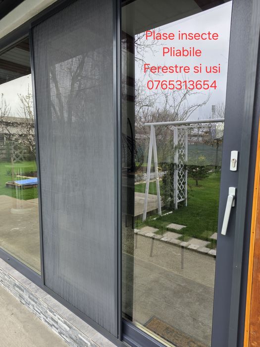 Plasa insecte pliabile Usi si Ferestre