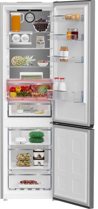 Нов инверторен хладилник с фризер BEKO bPro500 B5RCNA406HXB3 с функция No Frost и HarvestFresh AeroFlow, 203.5 см,