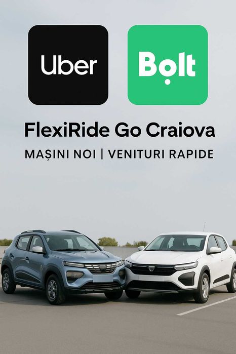 Comision 5% Uber/Bolt Craiova | Mașini electrice & GPL | Fără griji