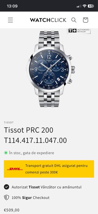 Ceas Tissot PRC 200