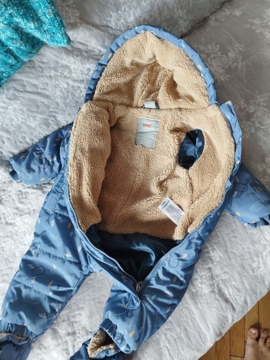 Costum iarna bebe unisex 0-6 luni