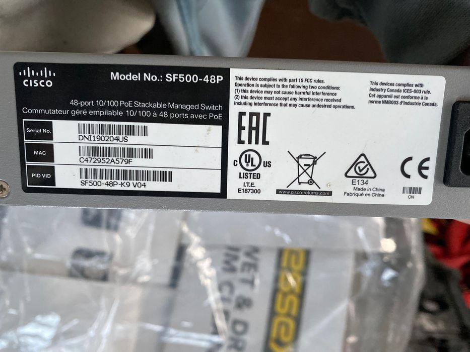 Cisco Суич SF500-48P