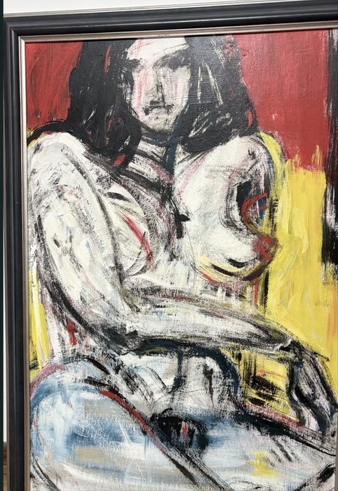 Tablou Pictura Abstracta Femeie-Deosebit-Nud-Detalii F Bune-Colectie-